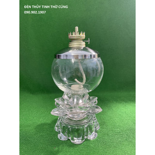 Đèn dầu thờ cúng - trong sen tàn