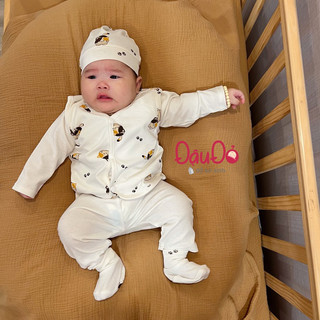 Áo dile bambo mỏng mặc bốn mùa quanh năm. 0-3/3-6M