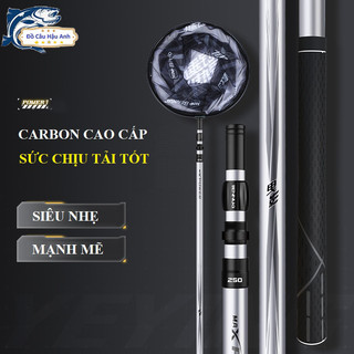 Vợt Cá Câu Đài Carbon Vợt Cá Gấp Gọn Cao Cấp chuyên dụng câu đài KK18