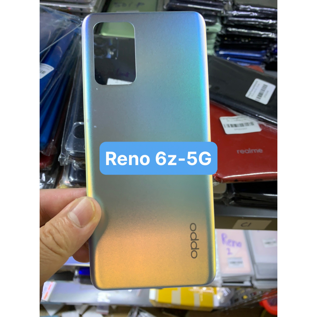 Bộ xương vỏ, lưng viền, miếng lưng, kính camera oppo Reno 6z - 5G / kèm phím bấm - khay sim