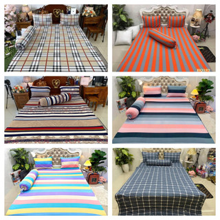 Bộ ga thun lạnh, thun hàn quốc nhiều mẫu xinh, 4 món, Hoàng hà bedding