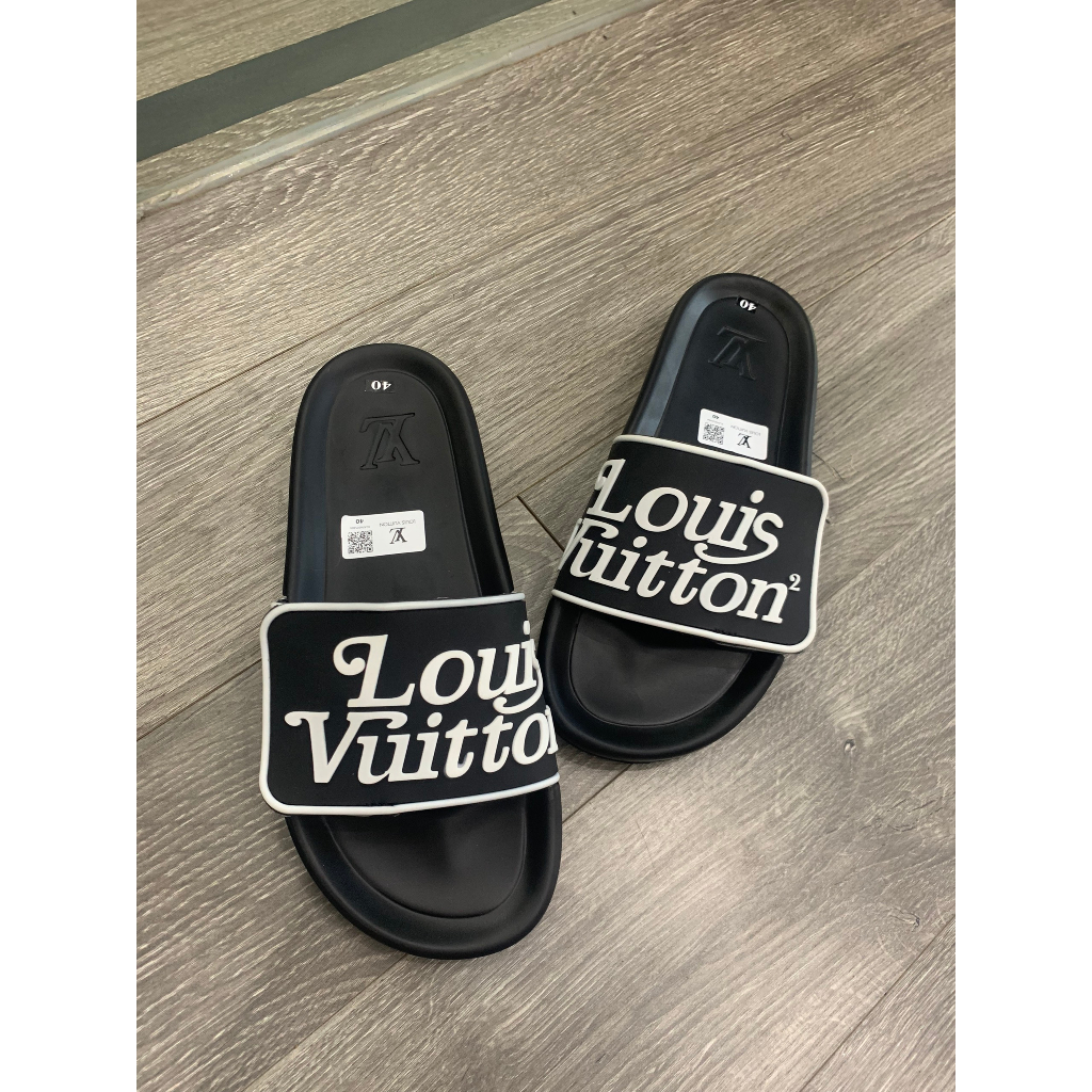 Dép Quai Ngang LV Nam In Họa Tiết Galaxy Siêu Đẹp - Dép LV Nam Quai Dán Cao CẤp