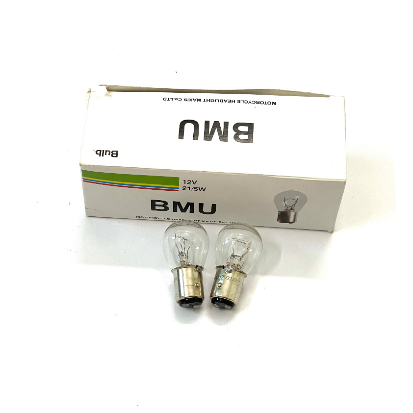 Bóng đèn pha xe máy zin chân M5 Lắp Dream, Wave đời cũ, Cub 12v/35w Hãng BMU
