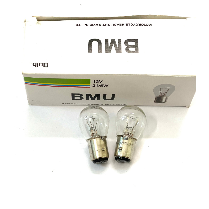 Bóng đèn pha xe máy zin chân M5 Lắp Dream, Wave đời cũ, Cub 12v/35w Hãng BMU