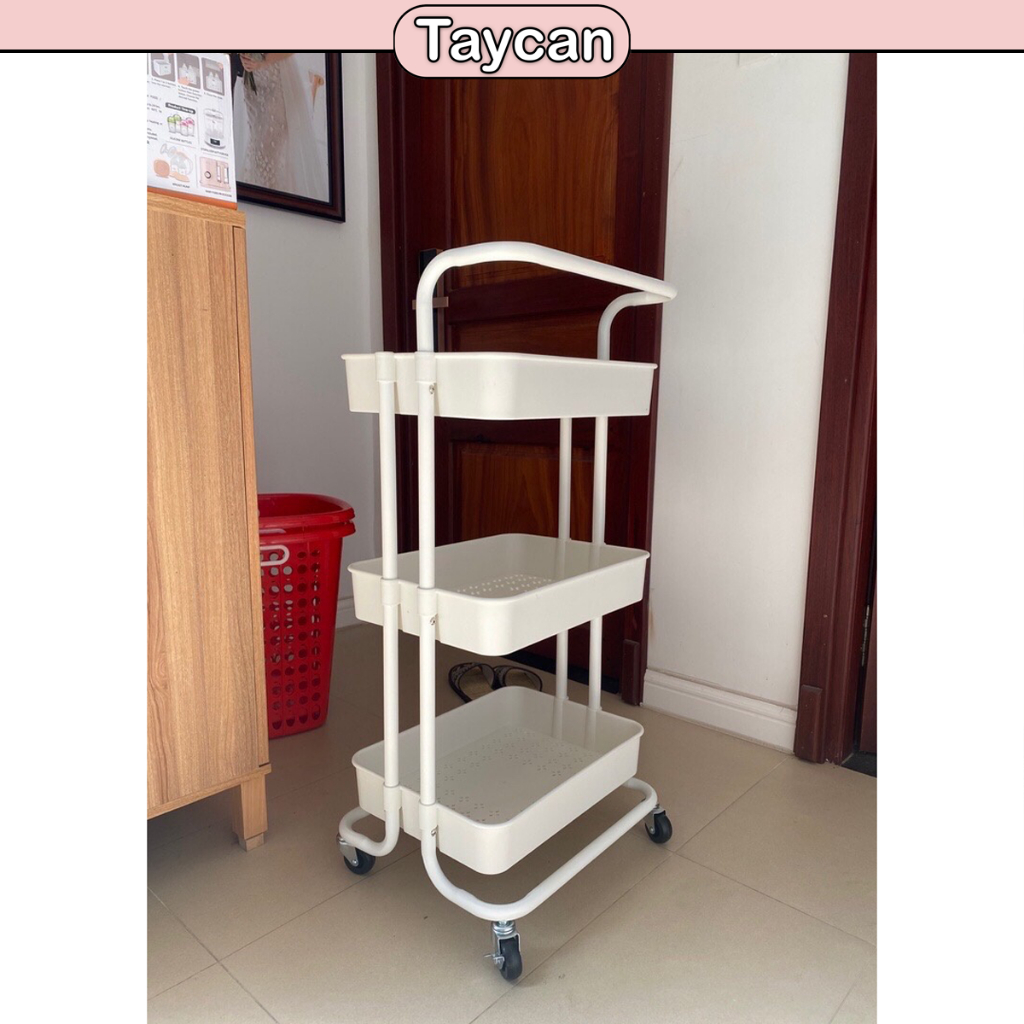 Kệ Spa đa năng TAYCAN 3 tầng có bánh xe