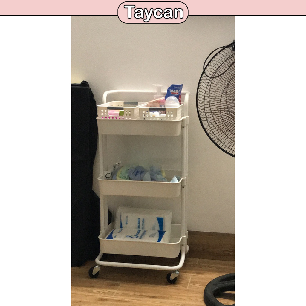 Kệ Spa đa năng TAYCAN 3 tầng có bánh xe
