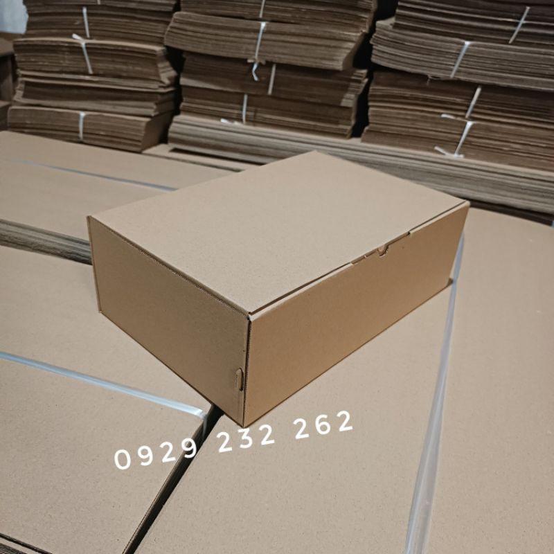 30x20x10 Hộp Carton Nắp Gập - Giá Sỉ 2950đ