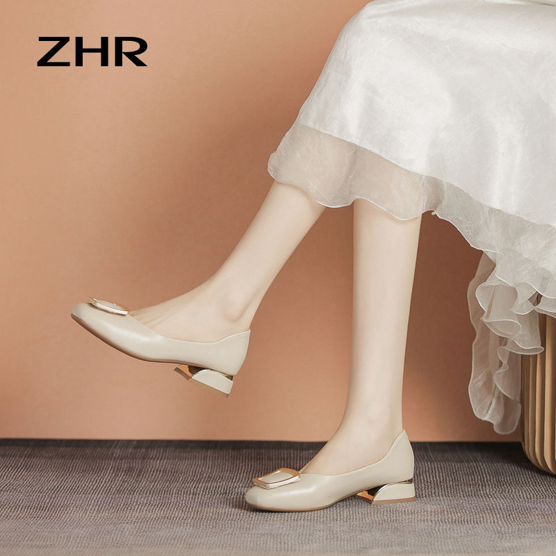 Giày búp bê ZHR chính hãng cao cấp đế 3cm nhẹ, êm chân