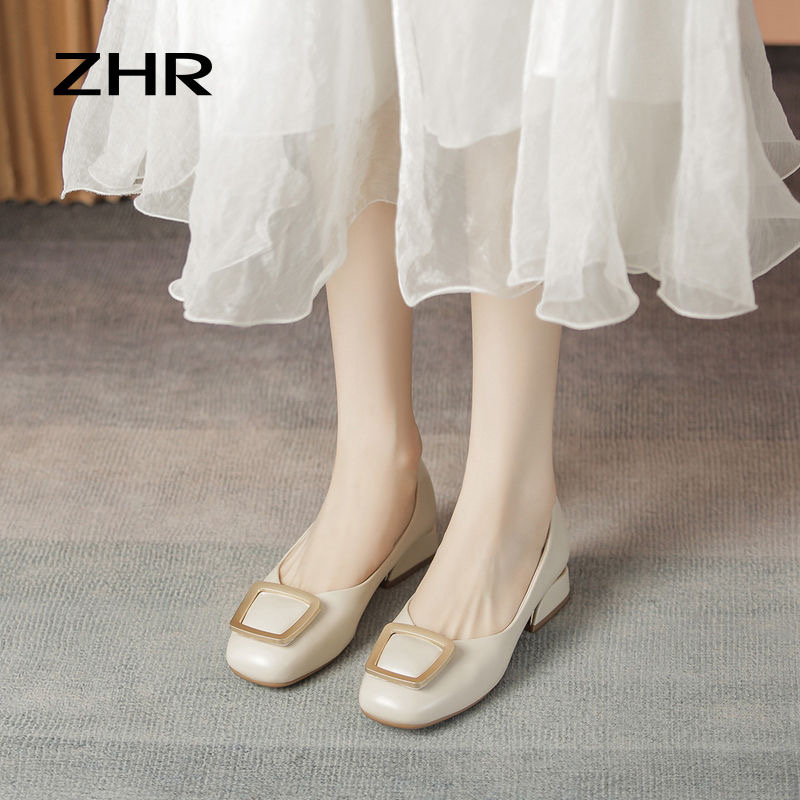 Giày búp bê ZHR chính hãng cao cấp đế 3cm nhẹ, êm chân