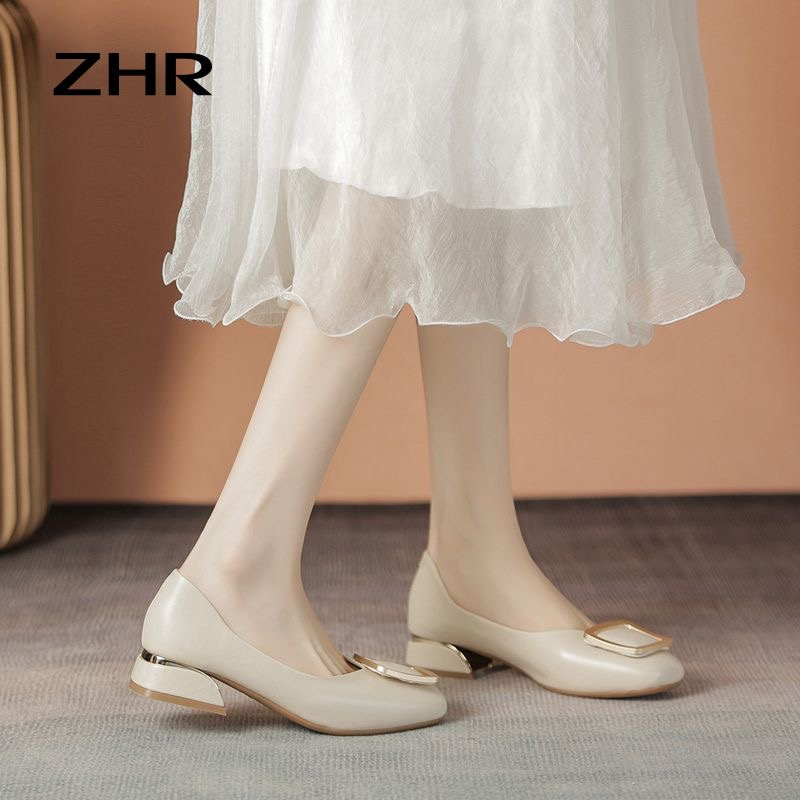 Giày búp bê ZHR chính hãng cao cấp đế 3cm nhẹ, êm chân