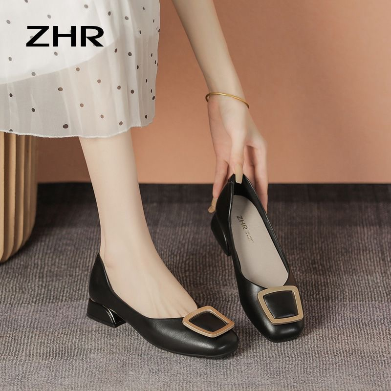 Giày búp bê ZHR chính hãng cao cấp đế 3cm nhẹ, êm chân