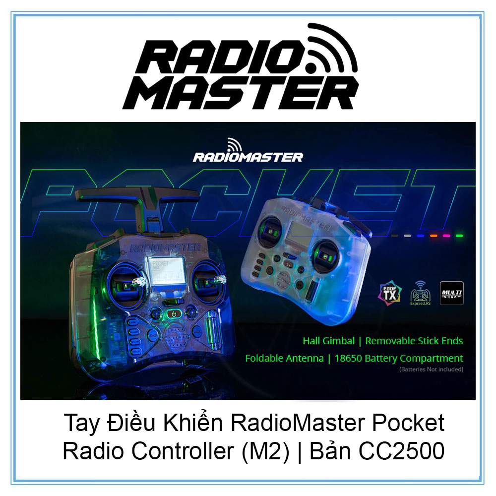 Tay Điều Khiển RadioMaster Pocket Radio Controller  | Bản CC2500