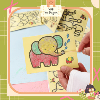 Set 10 tranh cát có sẵn túi cát cho bé