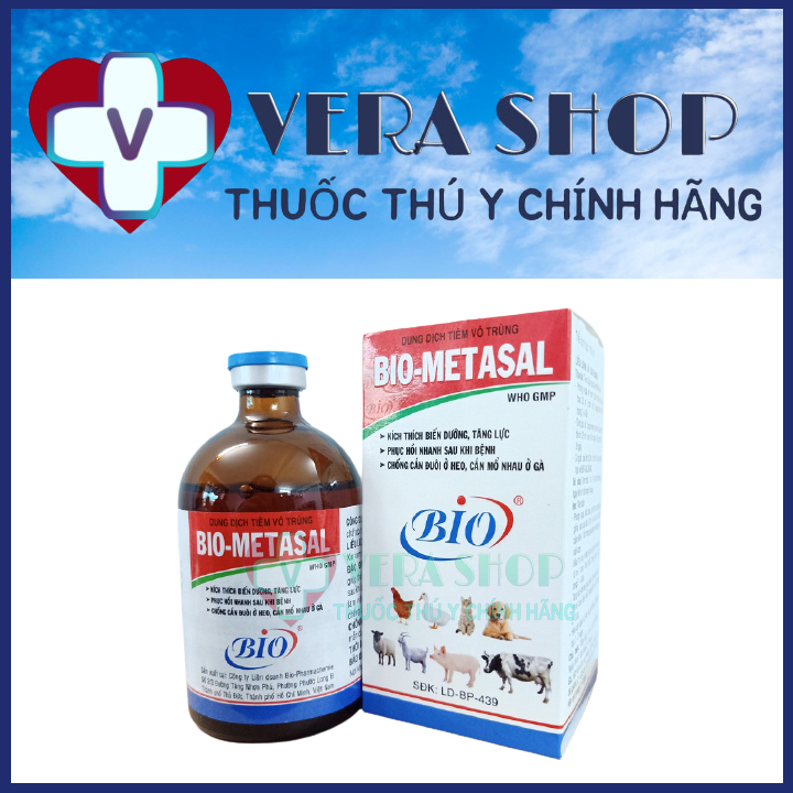 BIO METASAL 100ML - Biến dưỡng, mau phục hồi - Dùng Cho Thú Y