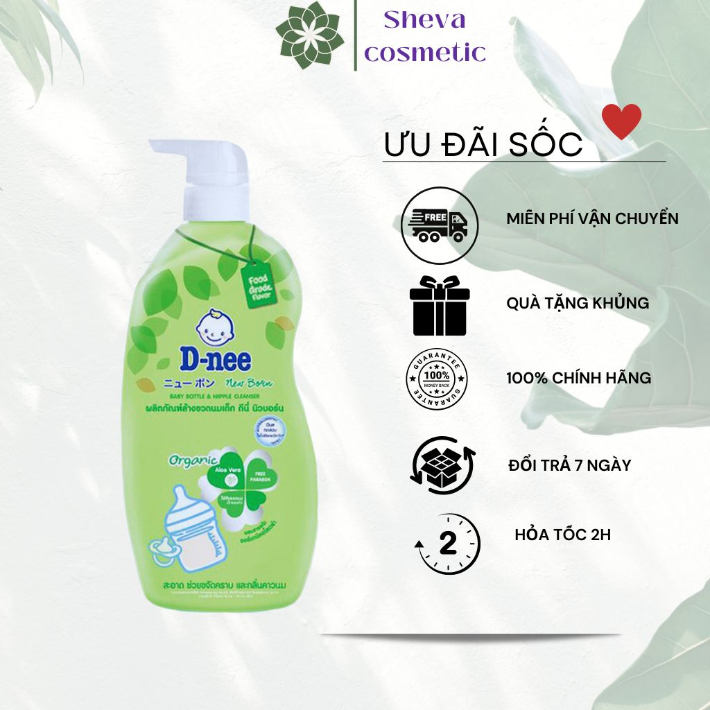 Nước rửa bình sữa Dnee dạng chai 600ml