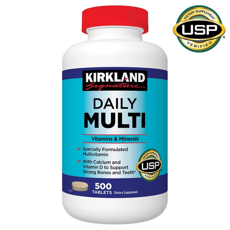 Kirkland Daily Multi Vitamin 500 viên của Mỹ