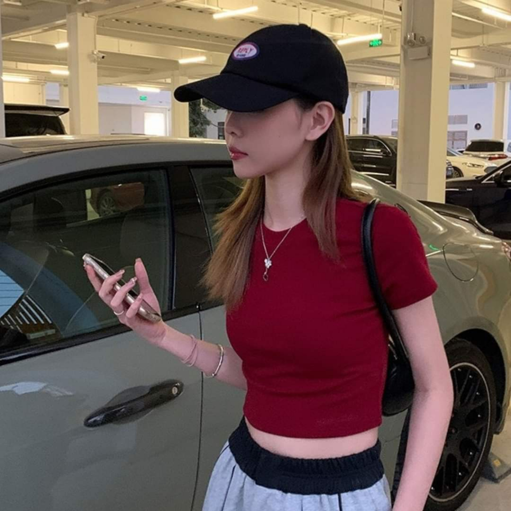 Áo thun Croptop nữ from ôm chất thun Bozip mềm mịn, Áo phông croptop