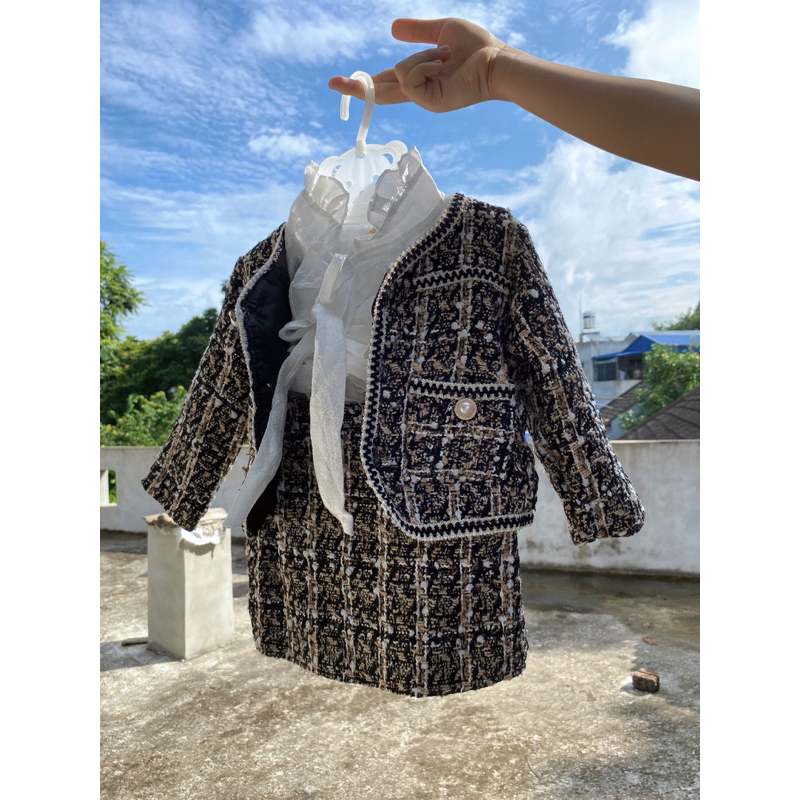 Sét dạ cao cấp 3 chi tiết cho bé gái