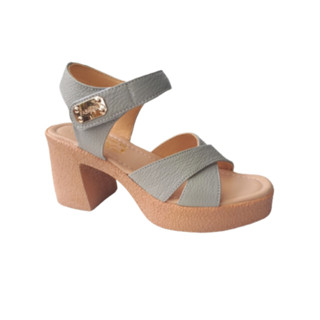 Giày xăng đan nũ cao gót da bò thật cao cấp VI VI .Đế cao 8 phân êm nhẹ .