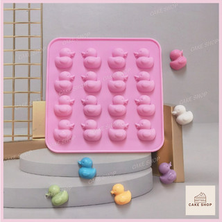 HCM-Khuôn Silicon 16 Con Vịt Dễ Thương Làm Socola, Thạch Rau câu, Pudding, Sáp Nến CAKESHOP