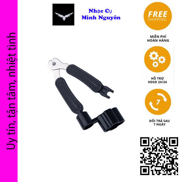 Dụng cụ thay dây đàn 3 trong 1 (bẩy chốt, tay quay lên dây, kìm cắt dây)