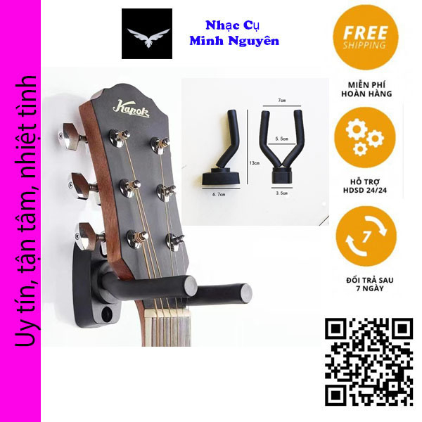 Móc treo đàn guitar/ ukulele kèm ốc vít