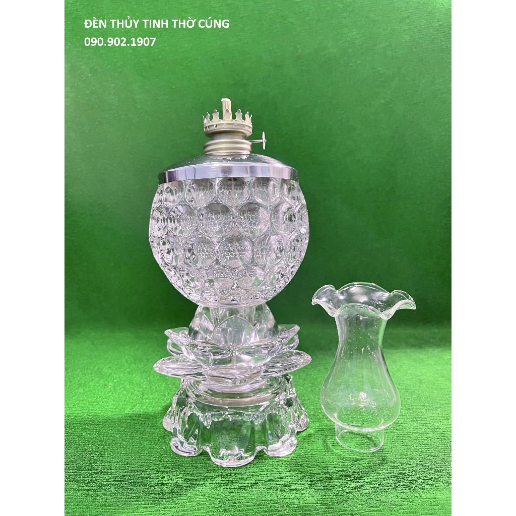 ĐÈN DẦU THỜ CÚNG - PHA LÊ SEN TÀN