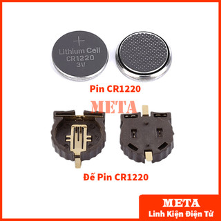 Pin cr1220 3v, đế pin cr1220