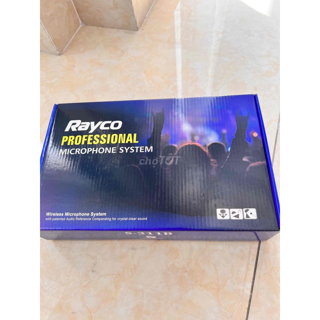 Micro Hát Karaoke Không Dây Đa Năng Rayco S-311B - Hàng chính hãng - Bảo hành toàn quốc 12 tháng