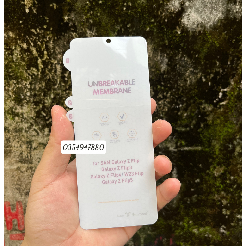 Dán PPF nhám chống bám vân tay cho Samsung Z Flip 5, Z flip 4, Z Flip 3