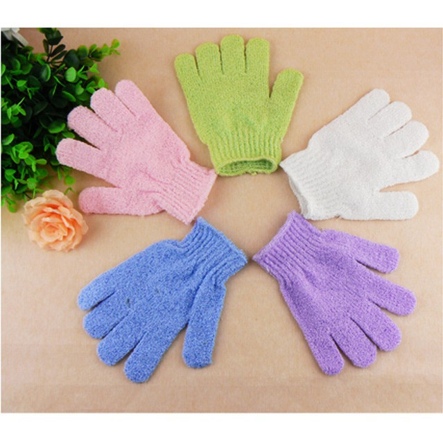 Găng tắm tẩy tế bào chết nhiều màu