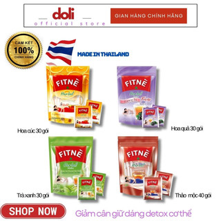 Trà Fitne Herbal Thái Lan Túi Lọc giúp giảm cân thanh lọc detox cơ thể Nội địa Thái Lan
