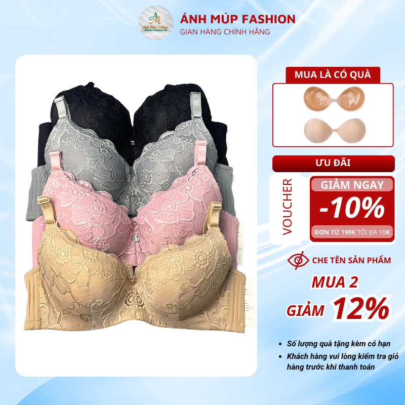 Áo lót Bigsize nữ 831 Ánh Múp Bigsize, Bra cup B có gọng, Bản to, Mềm mại, Nâng Ngực, Che khuyết điểm