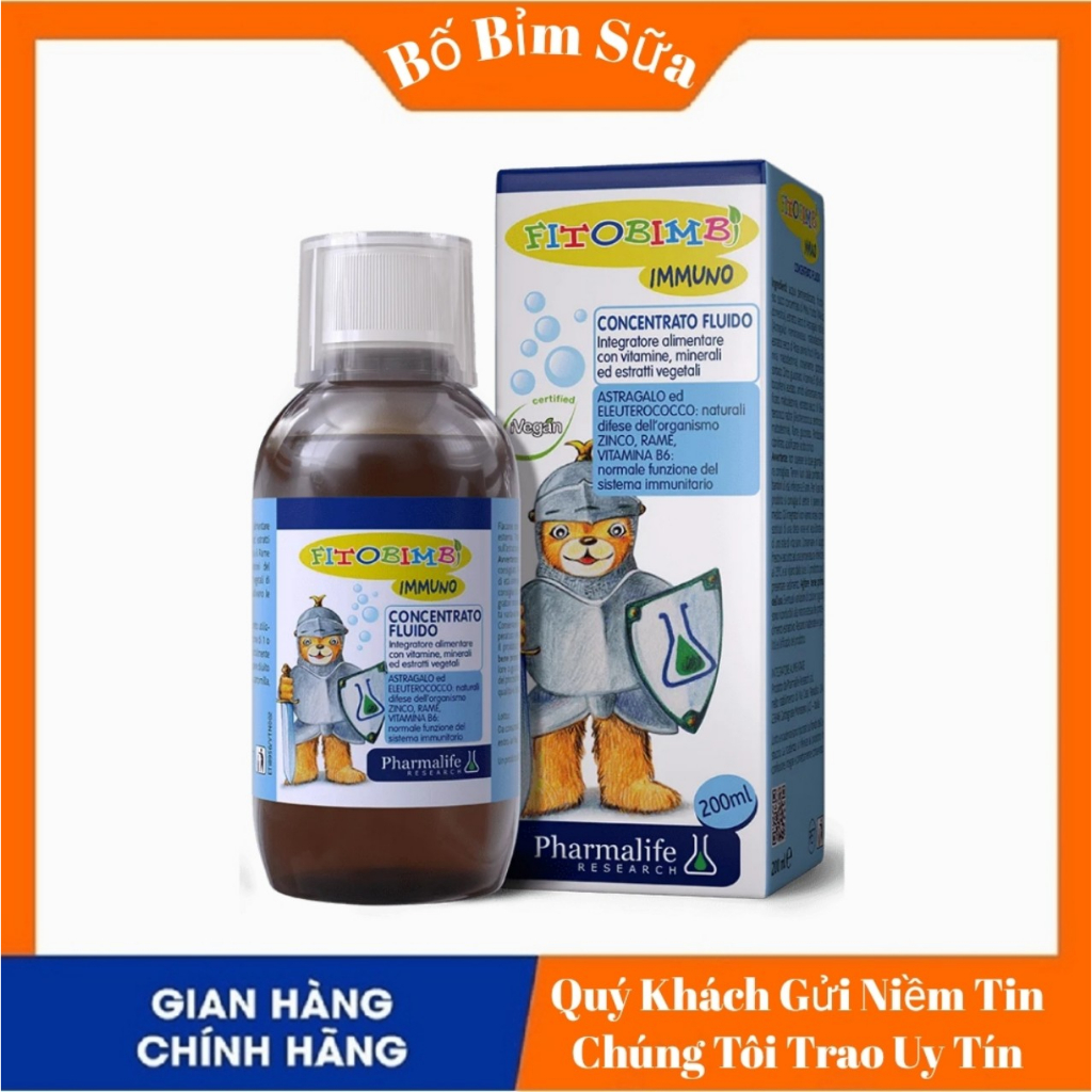 Siro Fitobimbi Immuno 200ml - tăng sức đề kháng cho bé