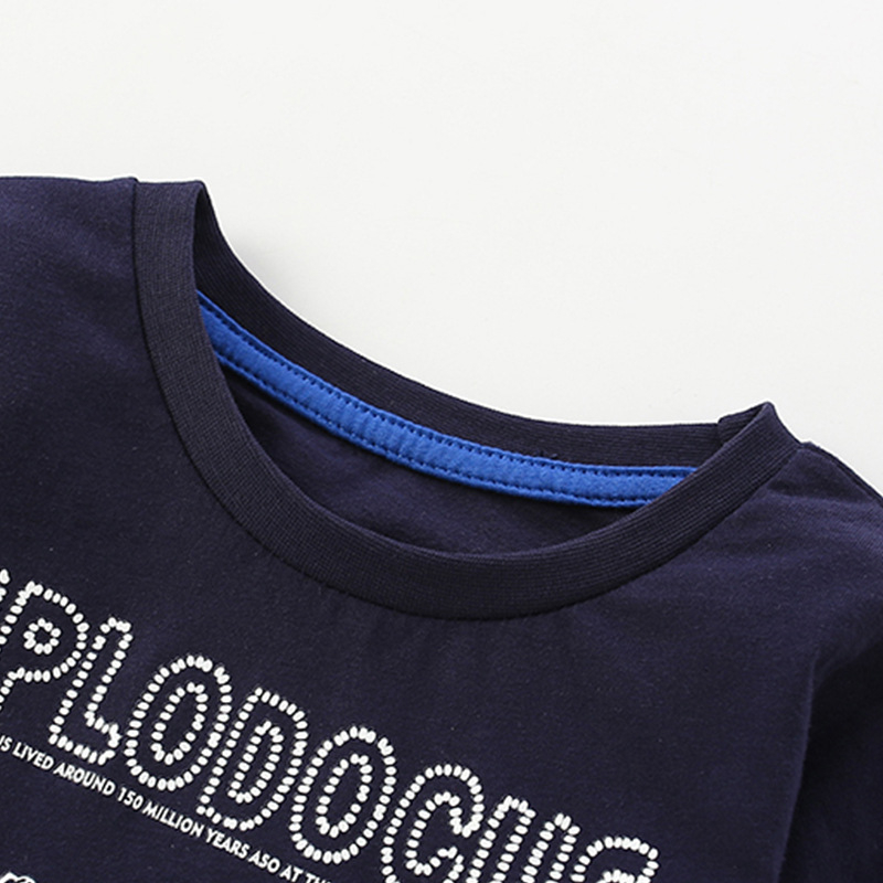 Áo thun dài tay thu đông cho bé EROKIDS họa tiết khủng long chất cotton mềm mại mẫu mới 2023