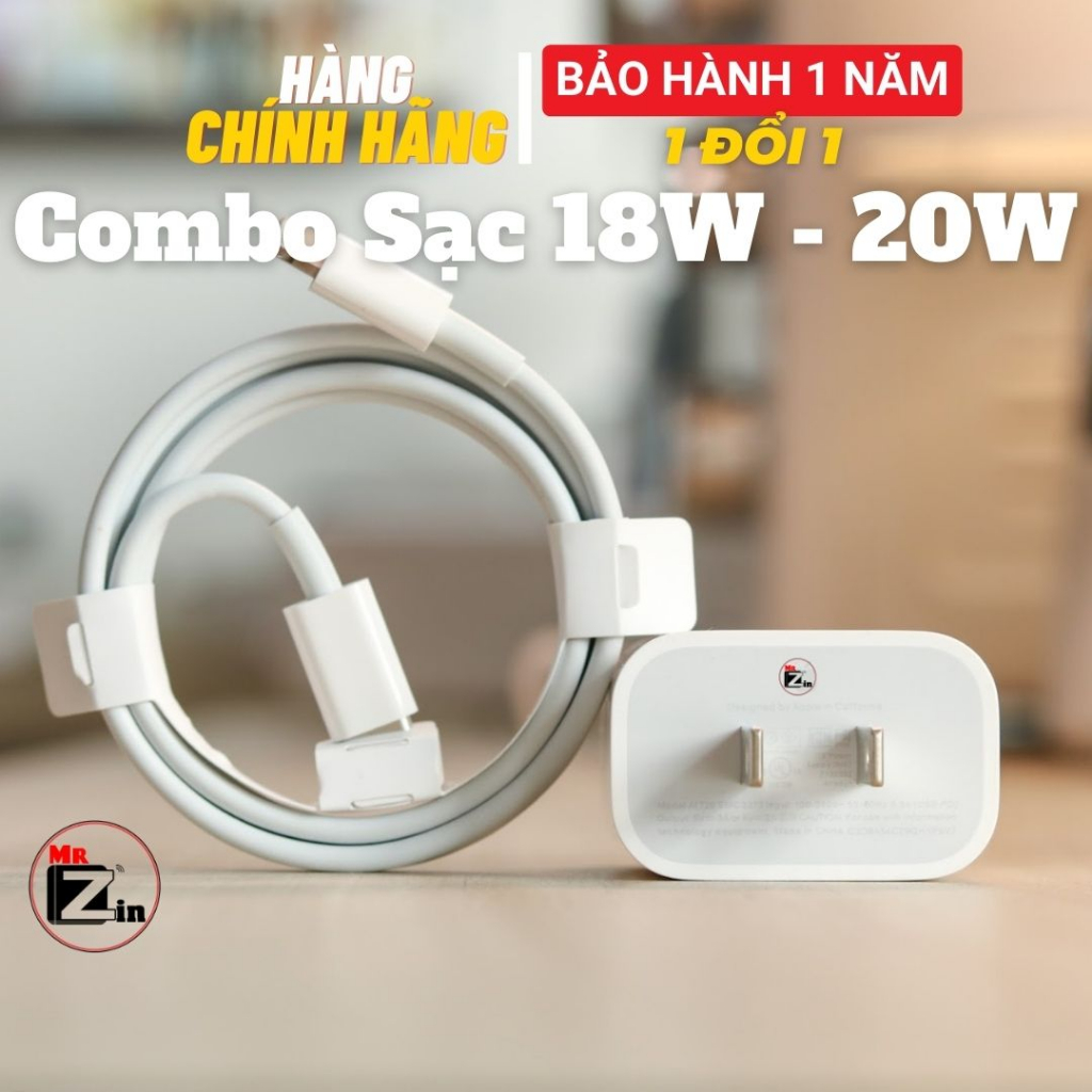 Combo sạc nhanh 18W-20W dành cho các đời máy ip, lpad- Bảo hành 12 tháng lỗi 1 đổi 1