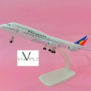 Mô hình máy bay philippines airlines dòng boeing b747 cao cấp tỉ lệ 20cm