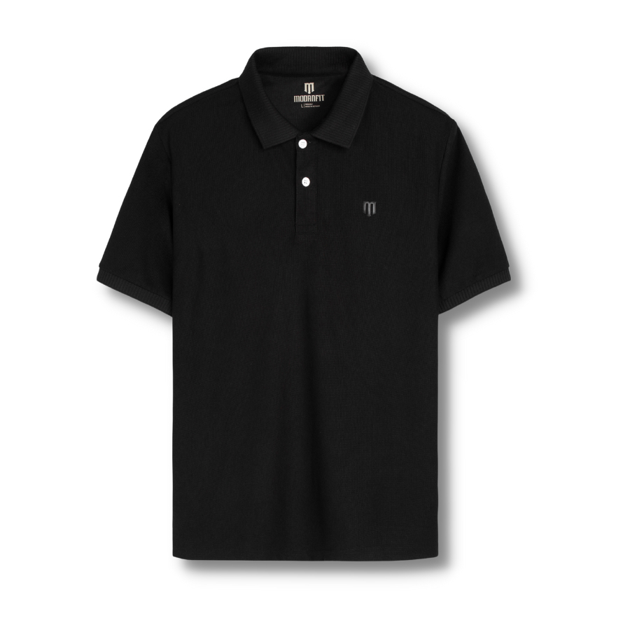 Áo polo nam BASIC SIGNATURE vải cotton cá sấu dệt thoáng mát, mềm mại, lịch lãm và sang trọng - MODANFIT