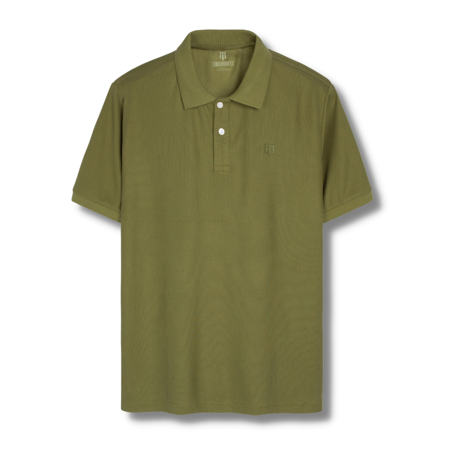 Áo polo nam BASIC SIGNATURE vải cotton cá sấu dệt thoáng mát, mềm mại, lịch lãm và sang trọng - MODANFIT
