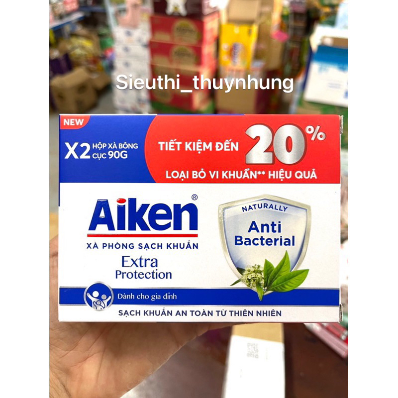 Xà Phòng Sạch Khuẩn Aiken 180g
