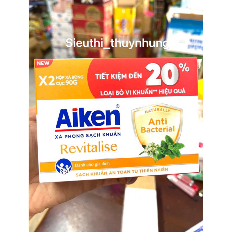 Xà Phòng Sạch Khuẩn Aiken 180g