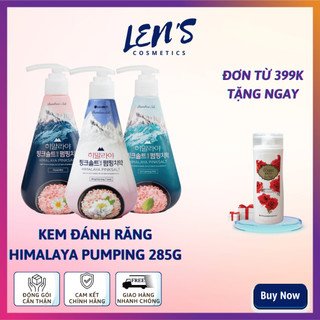 Kem Đánh Răng Bamboo Himalaya Pink Salt Pumping 285g