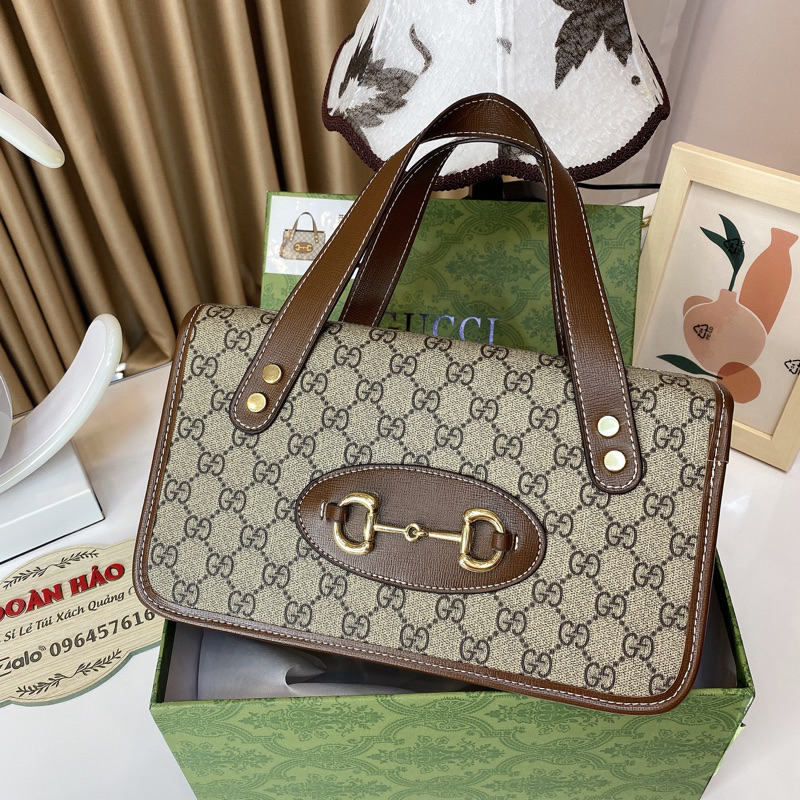 Túi xách nữ G.C hoa hậu sz 26x14cm hàng chuẩn siêu nét bocx xanh nguyên siu MTA32-4