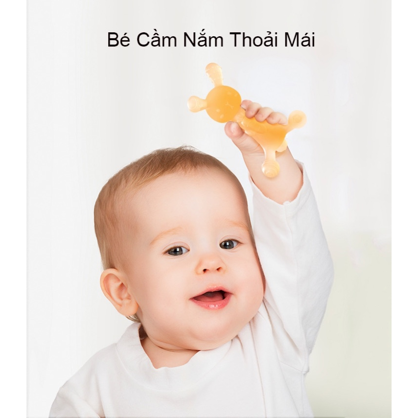 Gặm nướu cho bé sơ sinh Silicon NaNo cao cấp Hình thỏ Tinikid