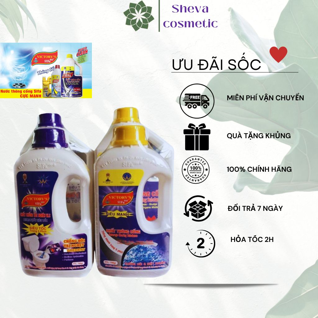 [COMBO 2 CHAI] Chất thông tắc đường cống siêu tốc 700ml
