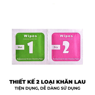 Giấy lau vệ sinh màn hình điện thoại, giấy lau bụi dán kính cường lực điện thoại