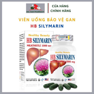 Viên uống Bổ Gan HB SILYMARIN 1000mg (Chai 100 viên) Hỗ trợ Tăng cường chức năng giải độc gan, giúp bảo vệ gan.