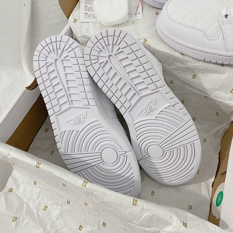 Giày jor.dann full trắng diiorr kẻ caro thấp cổ bestquaility