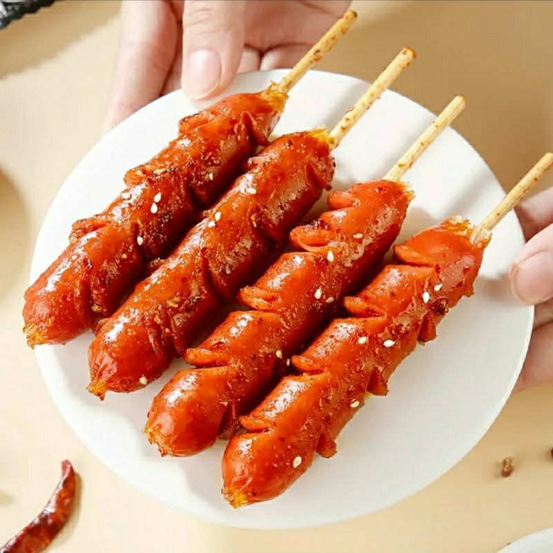 Xúc Xích Xiên Que Nướng BBQ Cay Cay 50g