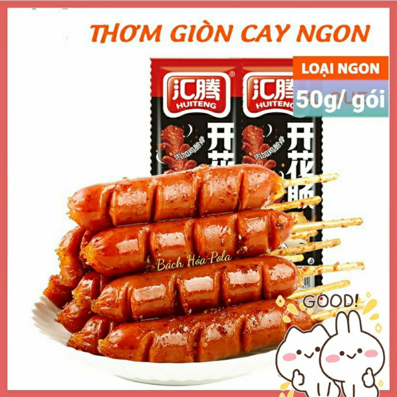 Xúc Xích Xiên Que Nướng BBQ Cay Cay 50g